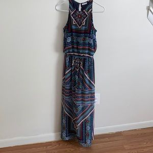 Maxi tank top dress with open back
